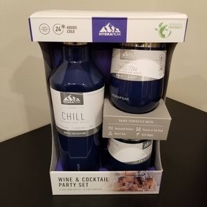 Blue Hydrapeak Wine and Cocktail Party Set